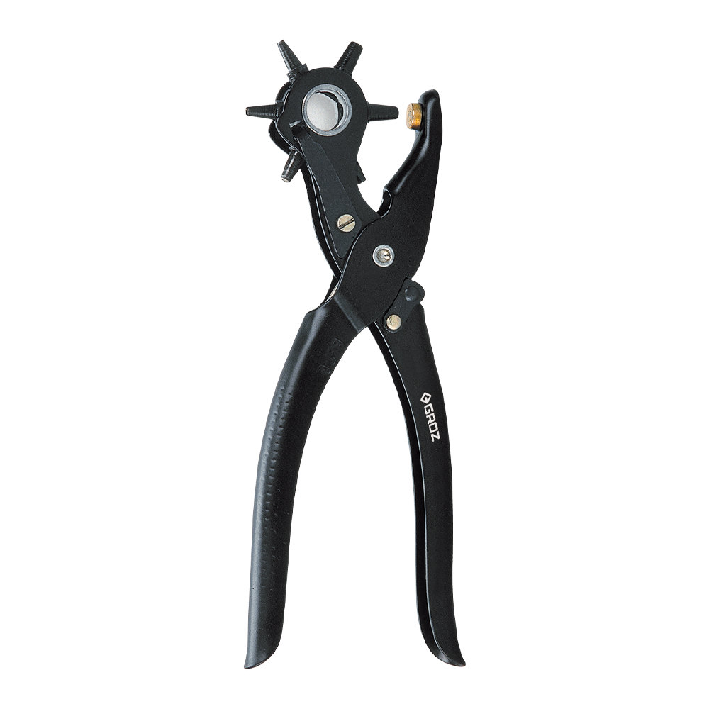 Groz Groz Revolving Punch Plier 6holes Hand Tools Groz Tools Premium Hardware for Door Cabinet Window Furniture and Interior Use